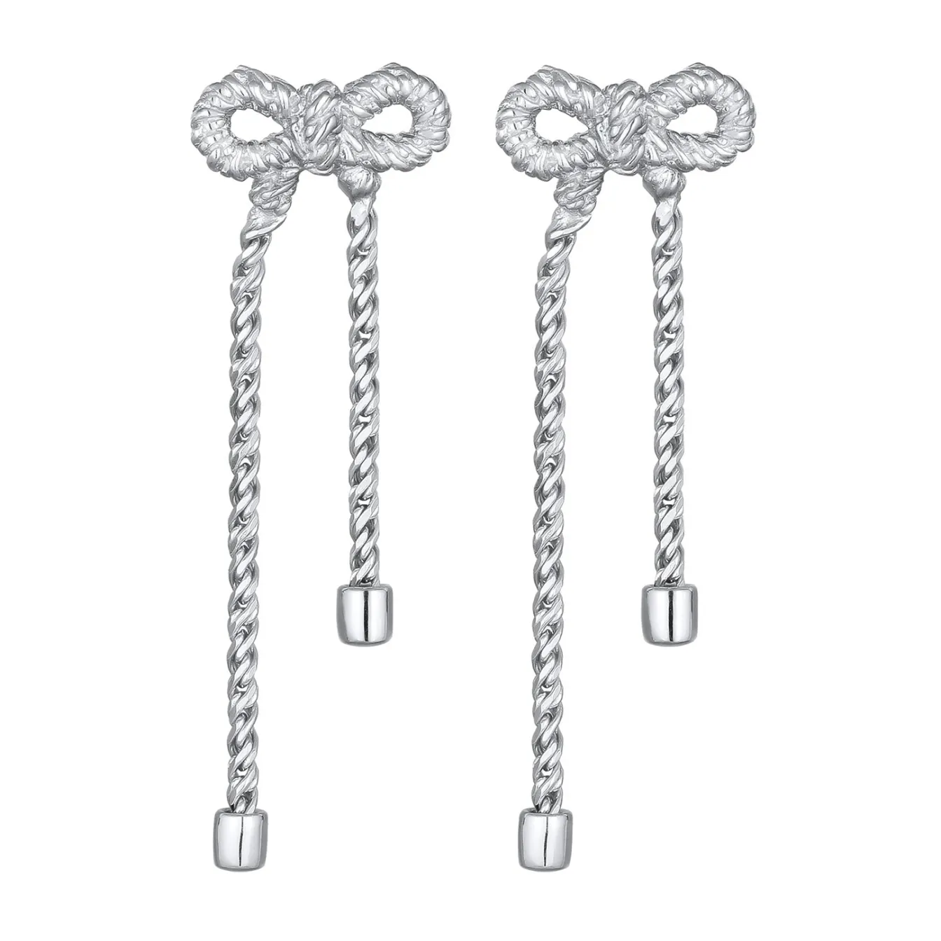 Elli "Ohrstecker Schleife< Vergoldet|Symbol-schmuck