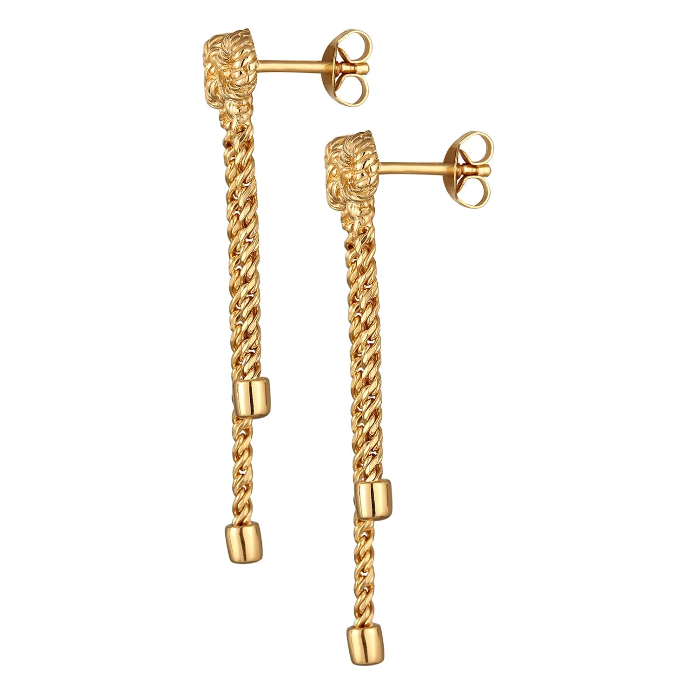 Elli "Ohrstecker Schleife< Vergoldet|Symbol-schmuck