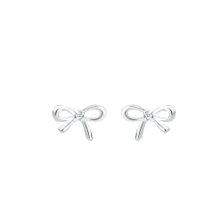 Elli "Ohrstecker Schleife | Diamant ( , 0,01 ct )< Symbol-schmuck|Ohrringe