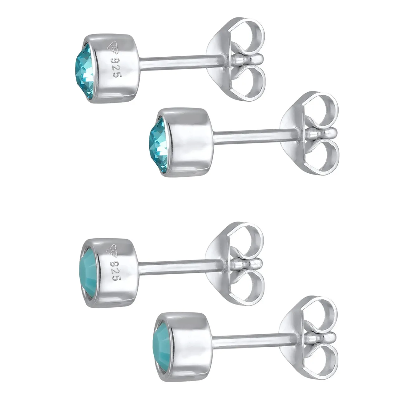 Elli "Ohrstecker Set | Kristall (Türkis)< Ohrringe
