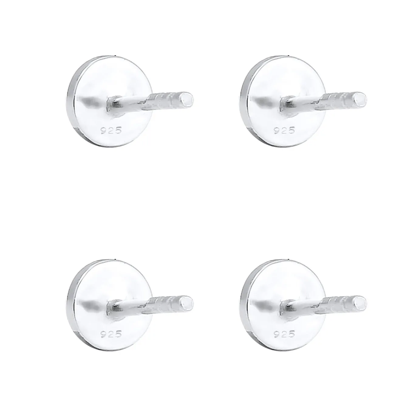 Elli "Ohrstecker Set Gehämmert & Glänzend< Roségold|Ohrringe
