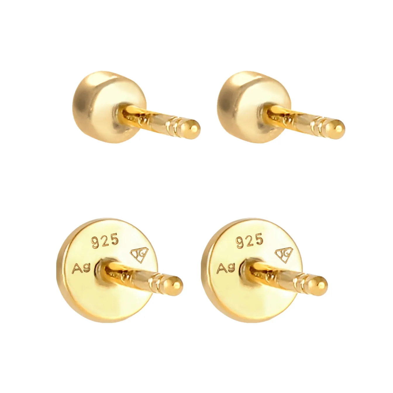 Elli "Ohrstecker Set Plättchen | Zirkonia (Weiß)< Ohrringe|Silber