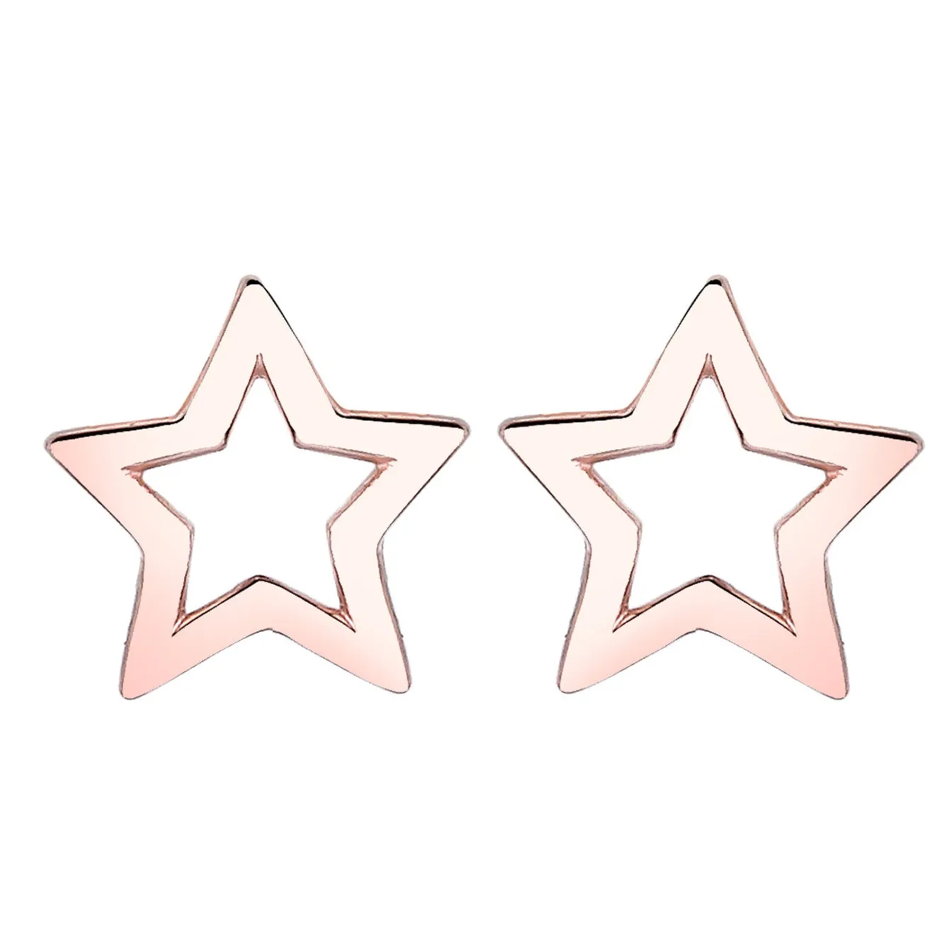 Elli "Ohrstecker Stern< Roségold|Ohrringe