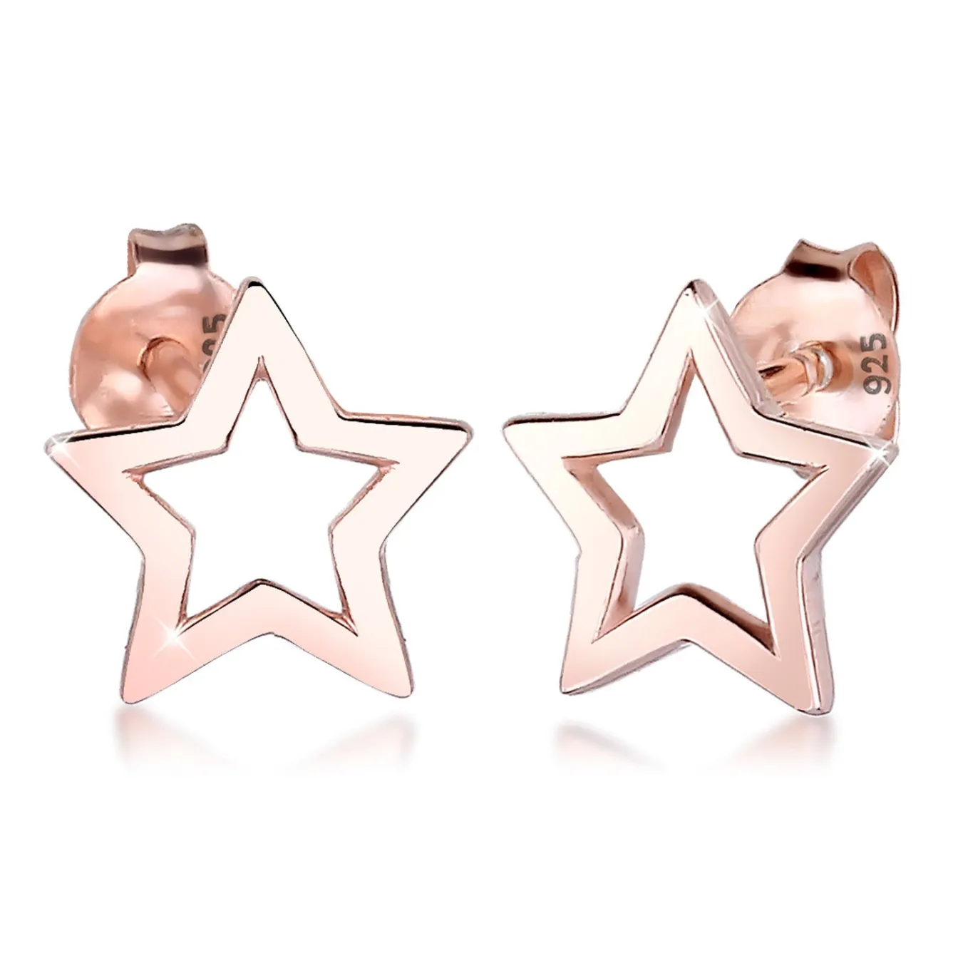 Elli "Ohrstecker Stern< Roségold|Ohrringe
