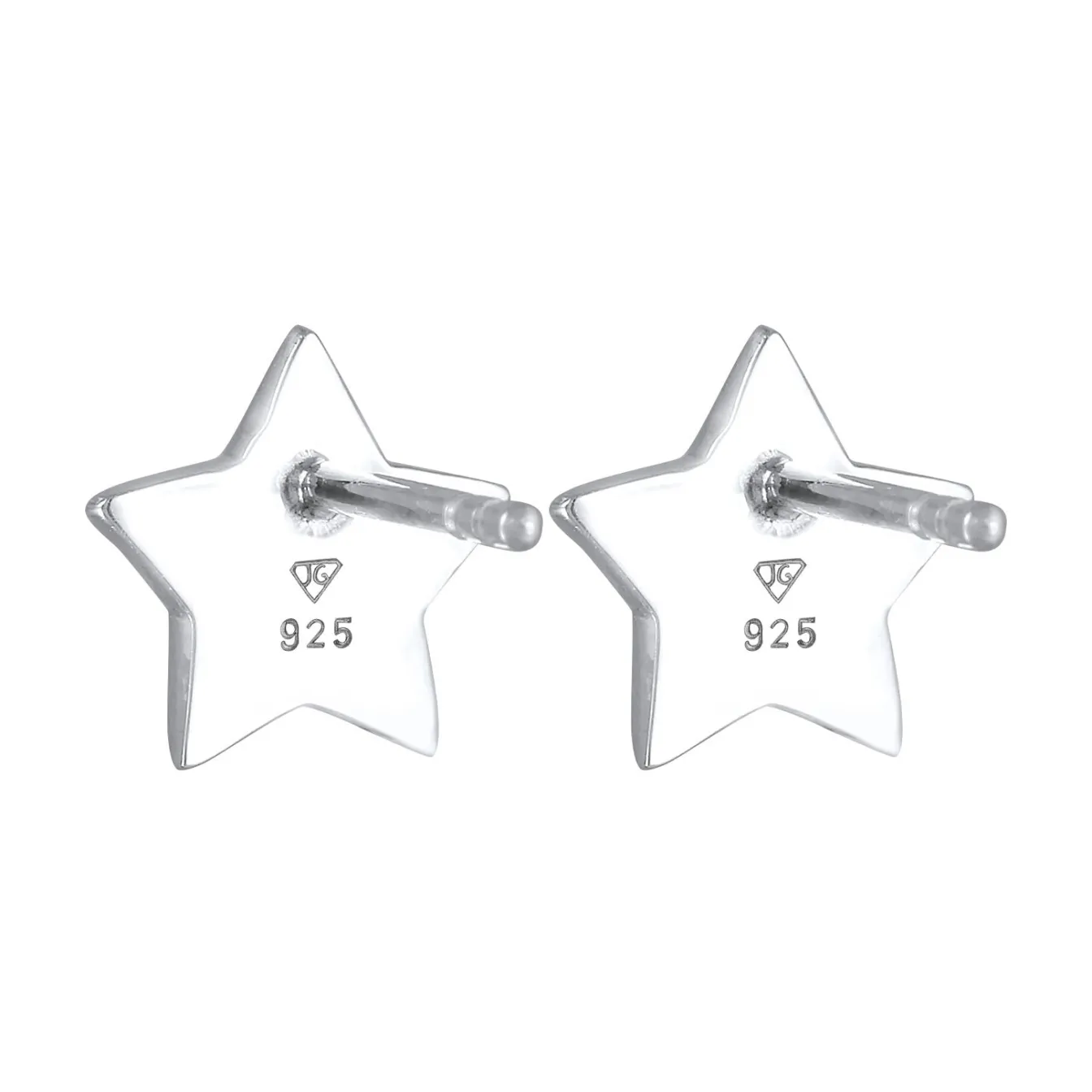 Elli "Ohrstecker Stern | Kristall ( Schwarz )< Ohrringe