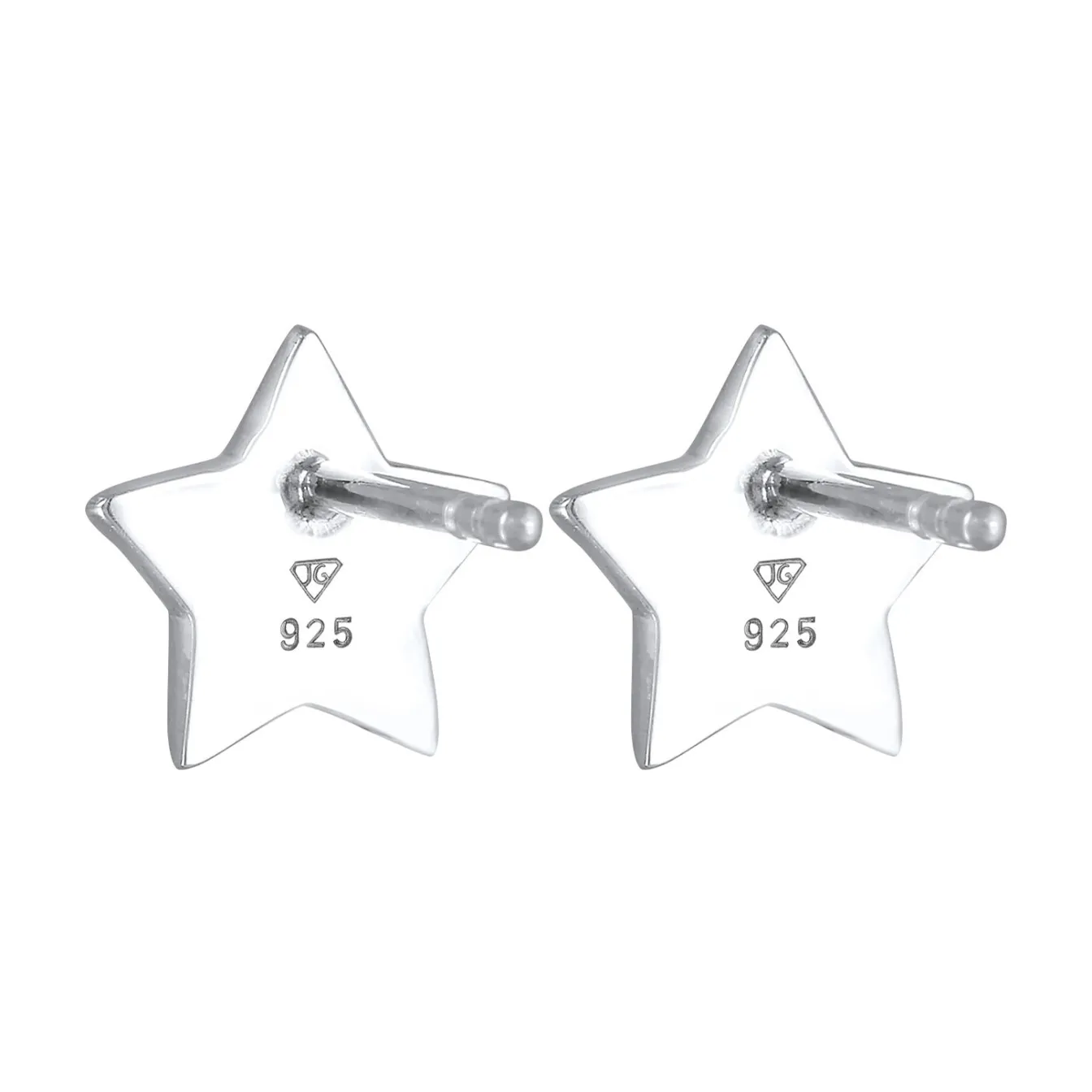Elli "Ohrstecker Stern | Kristall ( Schwarz )< Ohrringe
