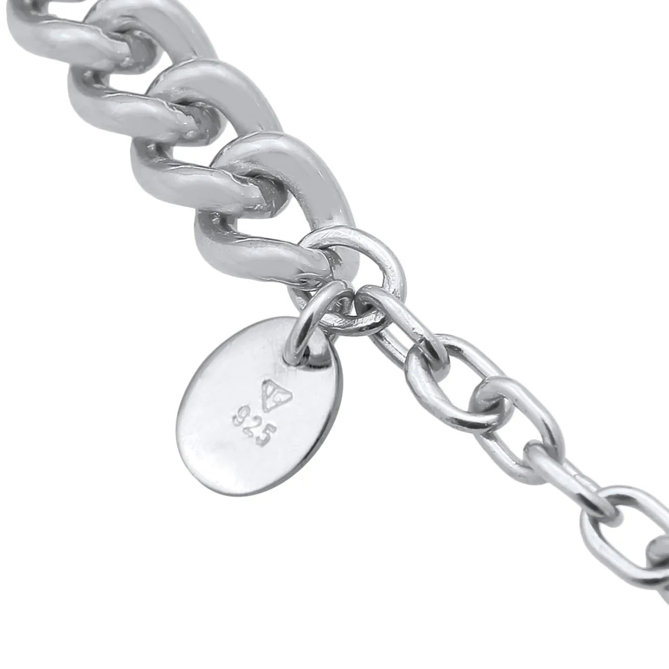 Elli "Panzerkette Basic< Halsketten|Silber
