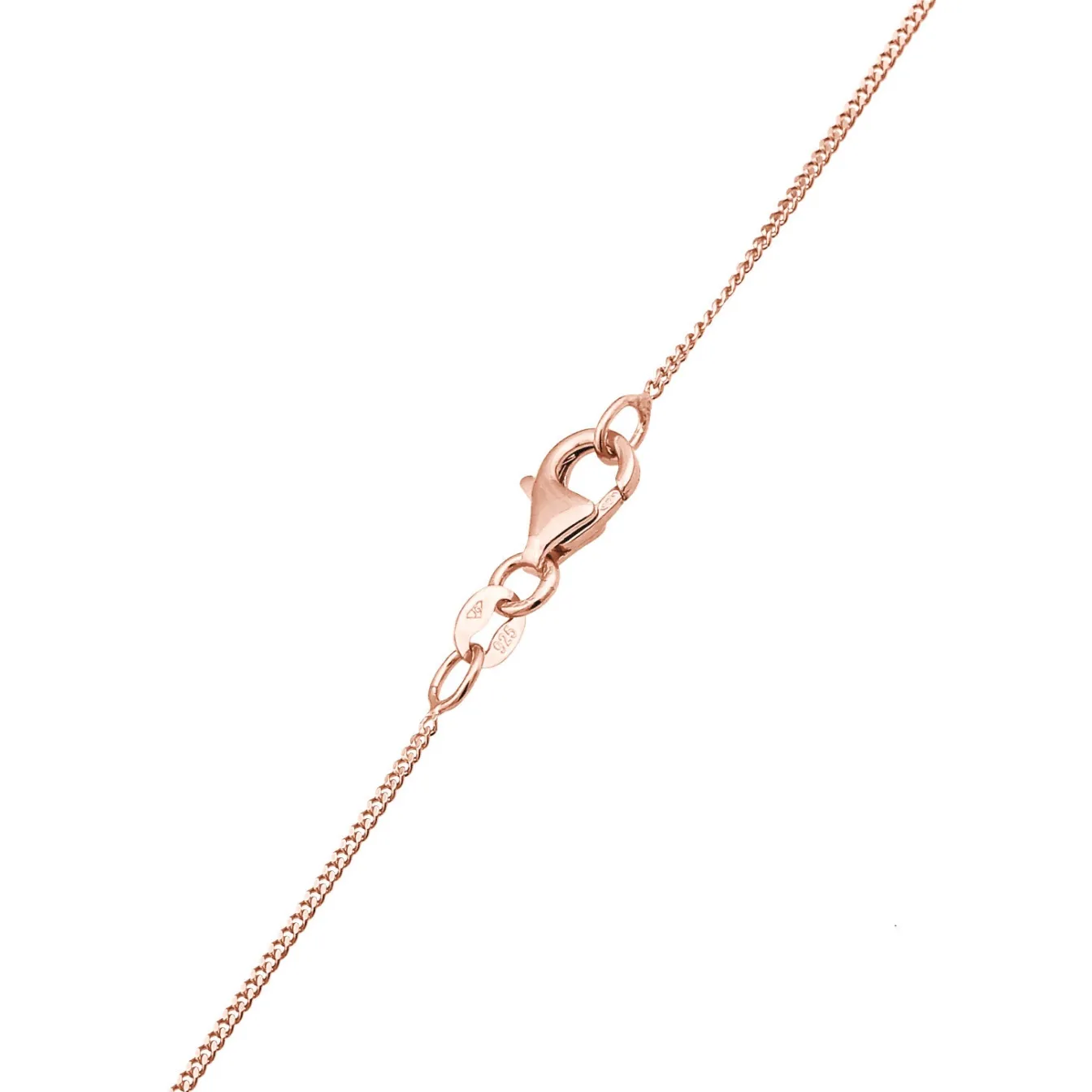 Elli "Panzerkette Plättchen< Roségold|Halsketten