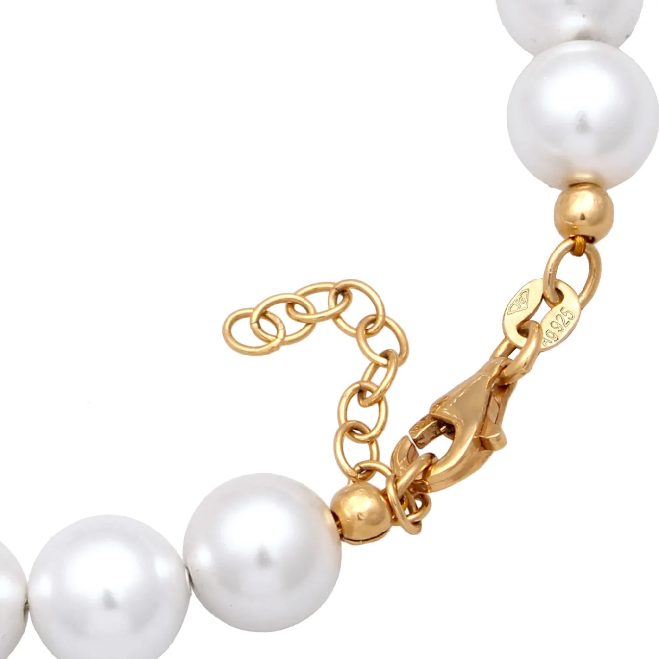 Elli "Perlen -Armband Kugel | Kristall ( Weiß )< Perlen|Armbänder