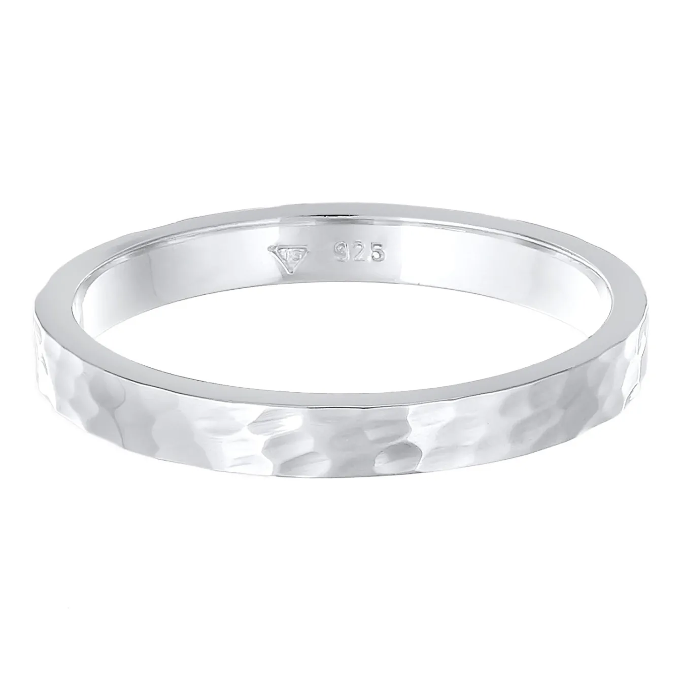 Elli "Pinky Ring Gehämmert< Ringe|Vergoldet