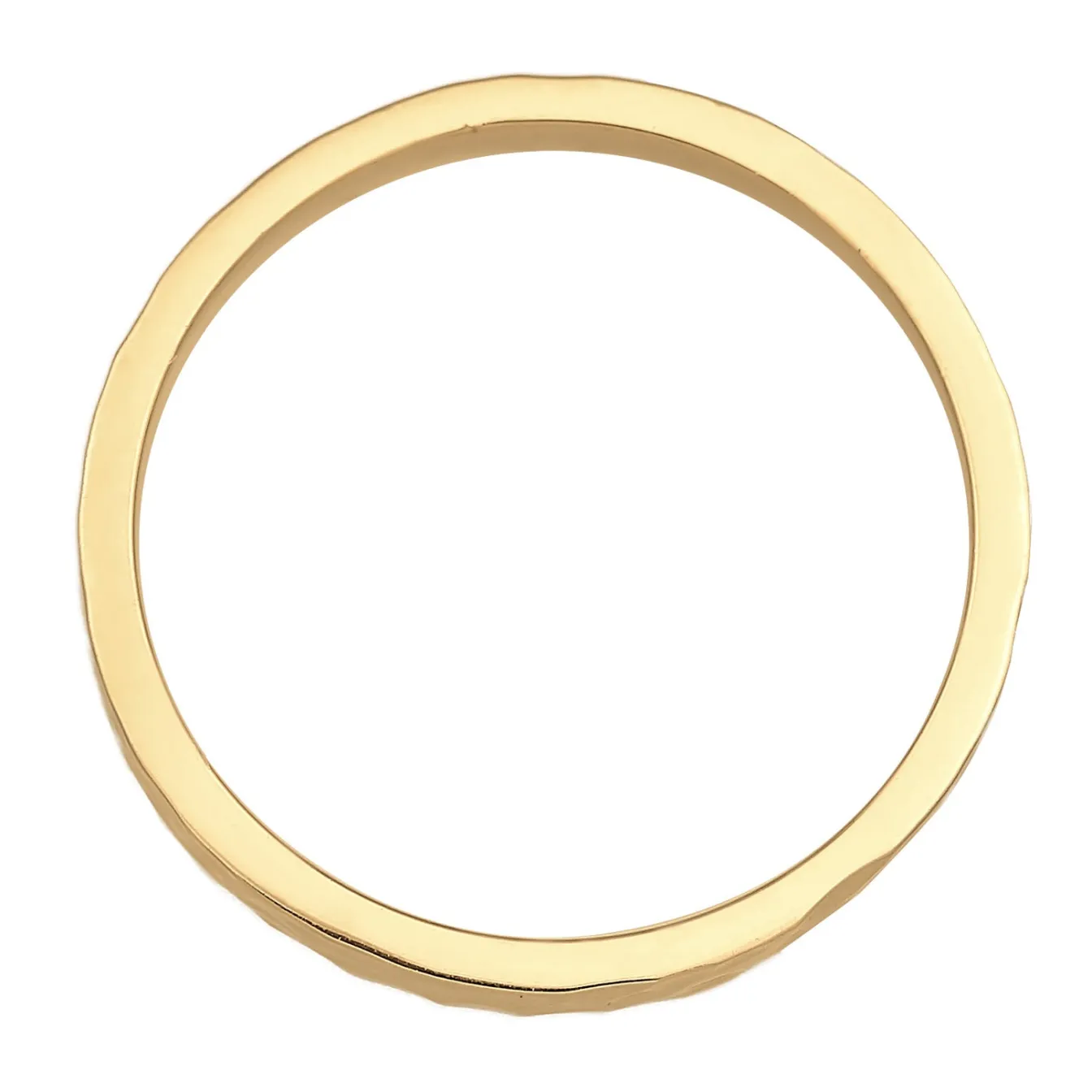 Elli "Pinky Ring Gehämmert< Ringe|Vergoldet