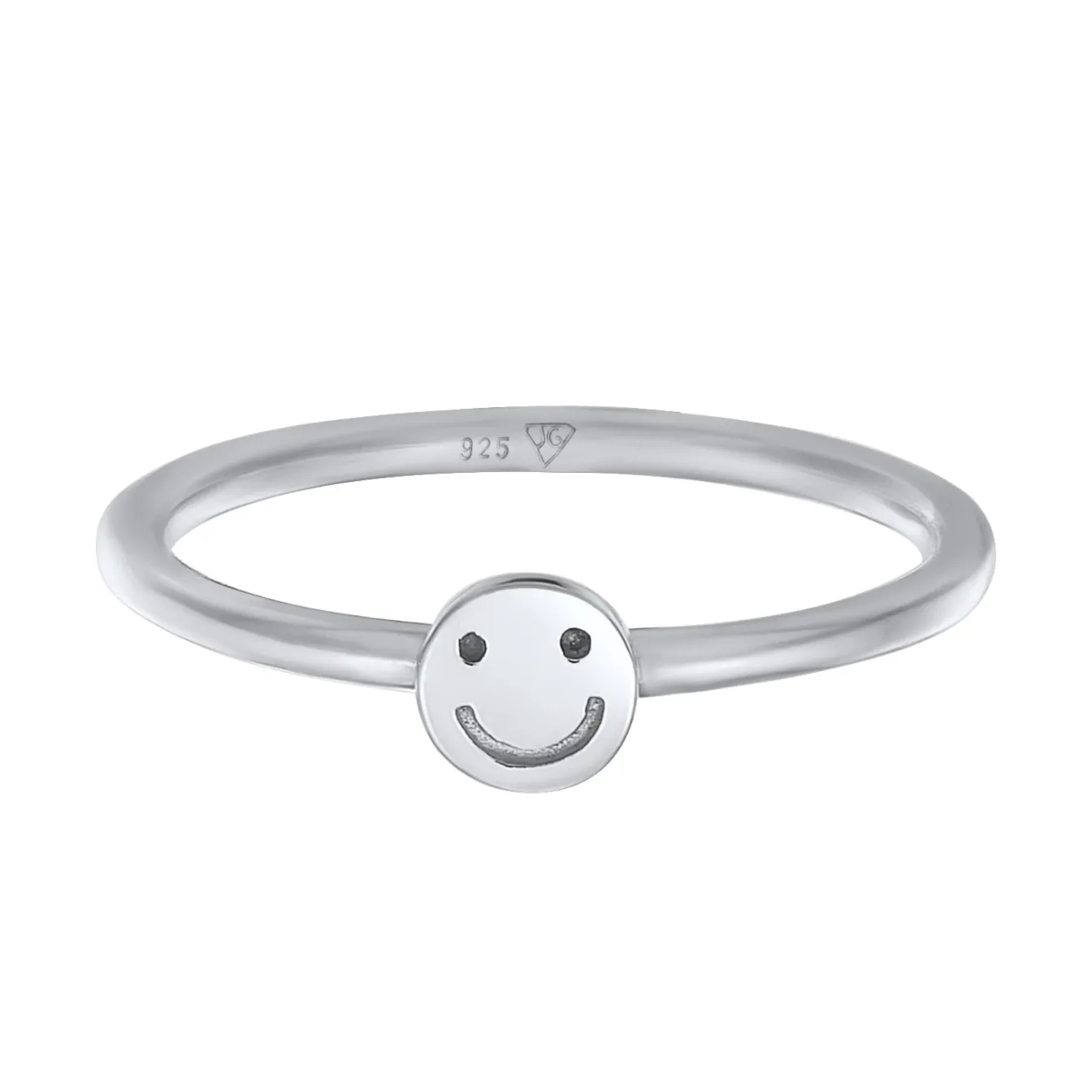 Elli "Pinky Ring mit Smiling Face< Ringe|Vergoldet