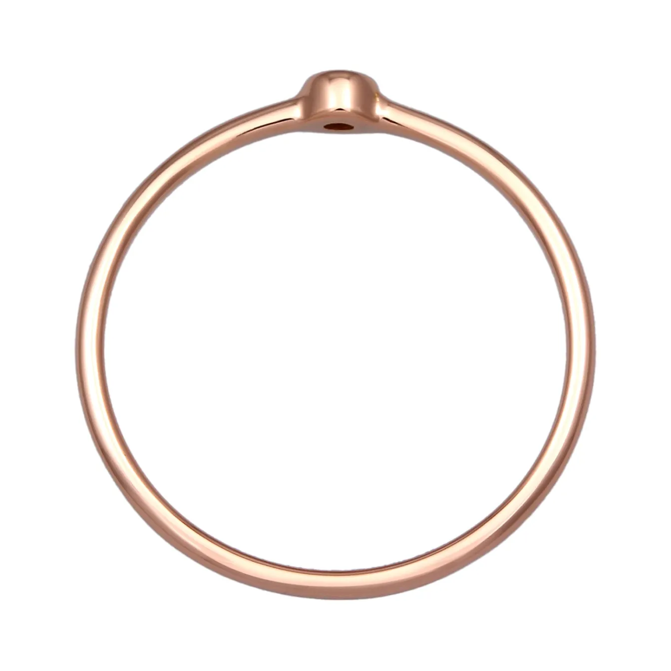Elli "Ring | Diamant ( Schwarz, 0,03 ct )< Roségold|Letzte Chance
