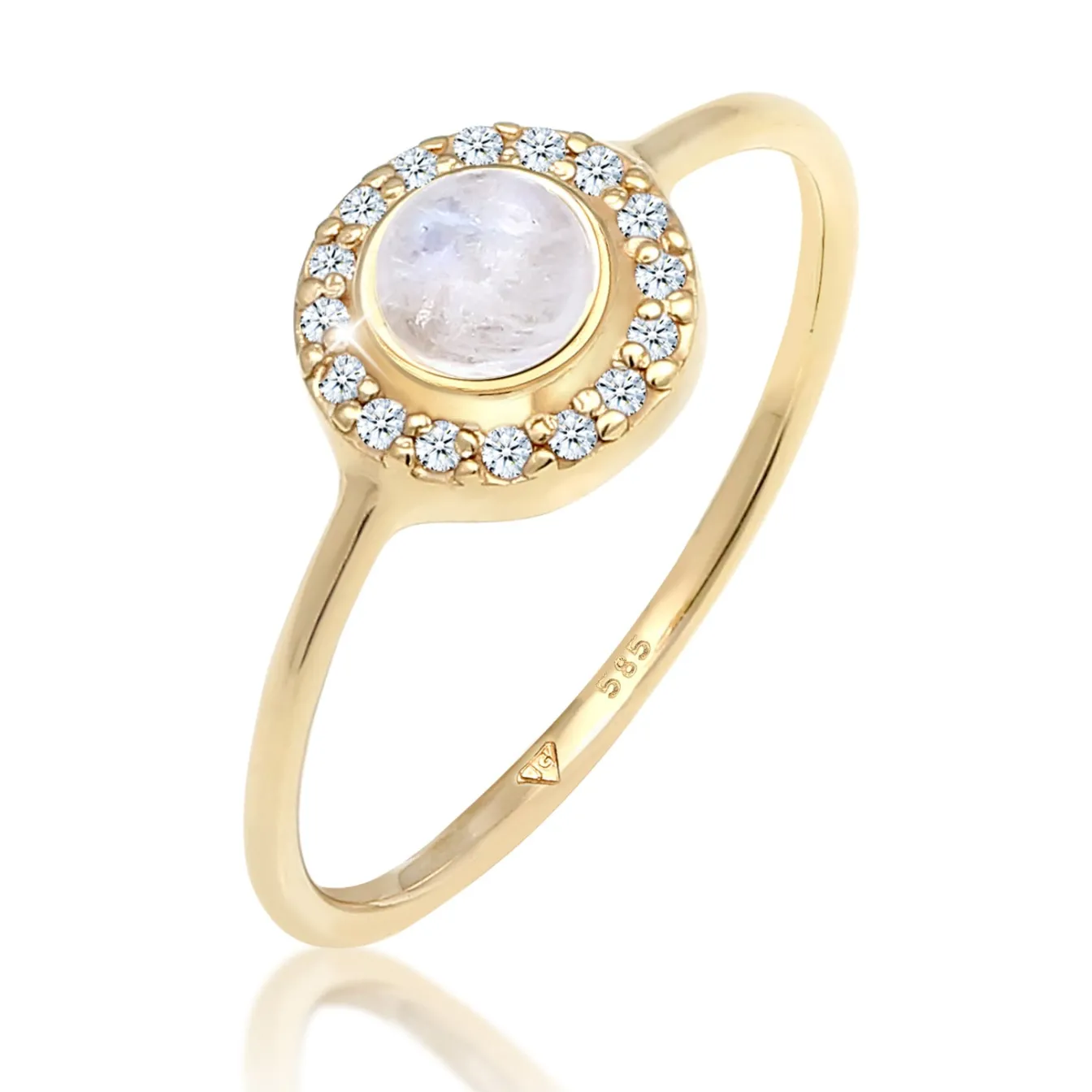 Elli "Ring | Diamant ( Weiß, 0,08 ct )< Ringe|Echtgold