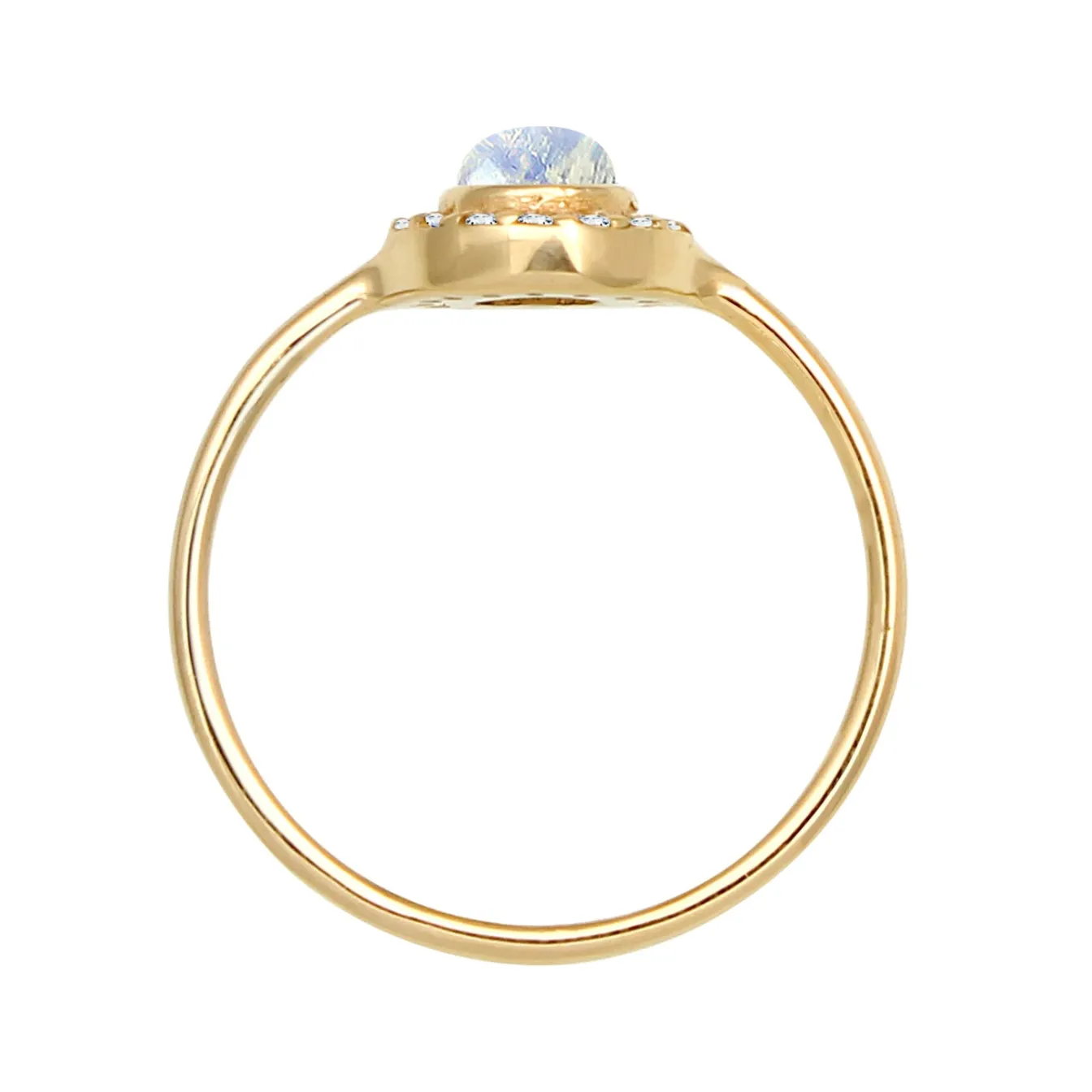 Elli "Ring | Diamant ( Weiß, 0,08 ct )< Ringe|Echtgold