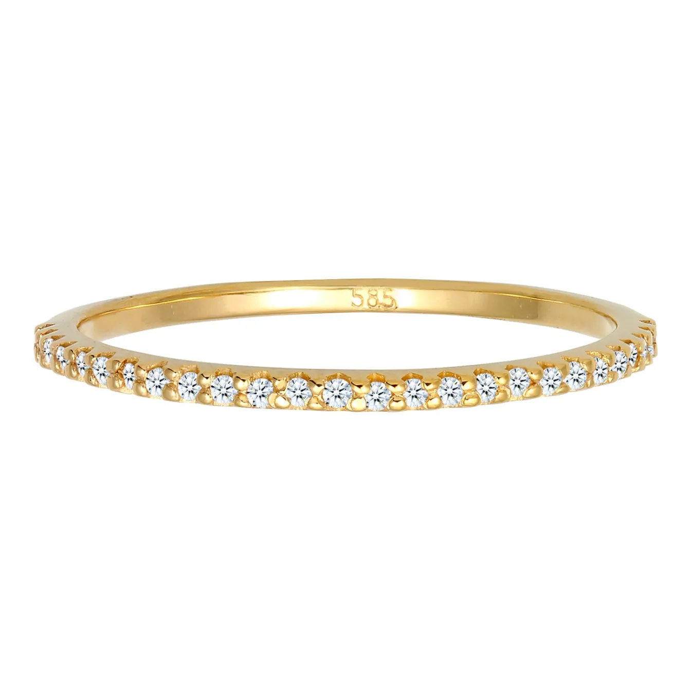 Elli "Ring | Diamant ( Weiß, 0,125 ct )< Ringe|Echtgold
