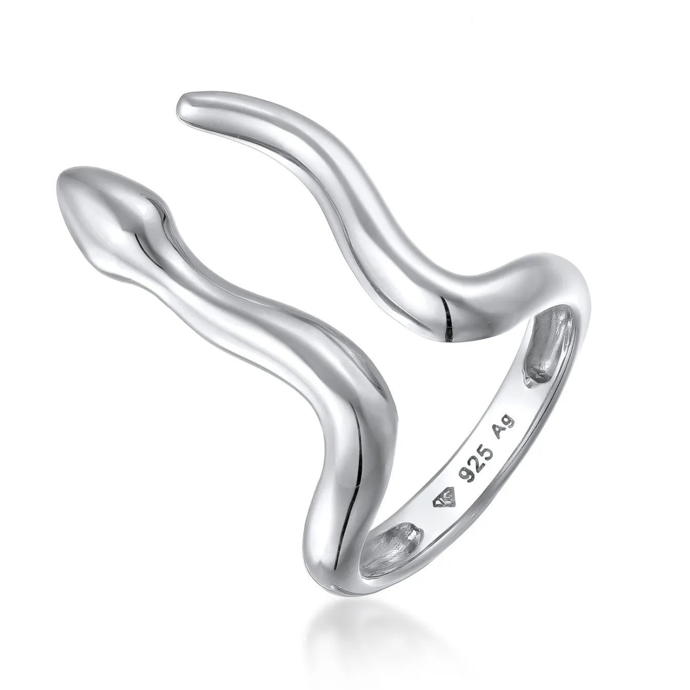 Elli "Ring | Offen Schlange< Vergoldet|Ringe