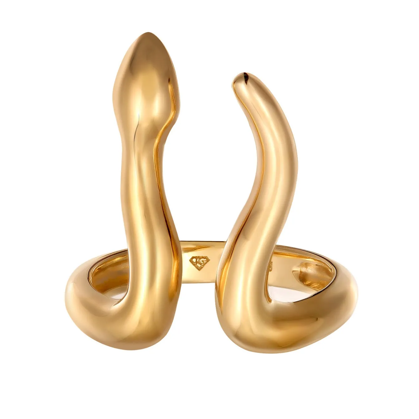 Elli "Ring | Offen Schlange< Vergoldet|Ringe