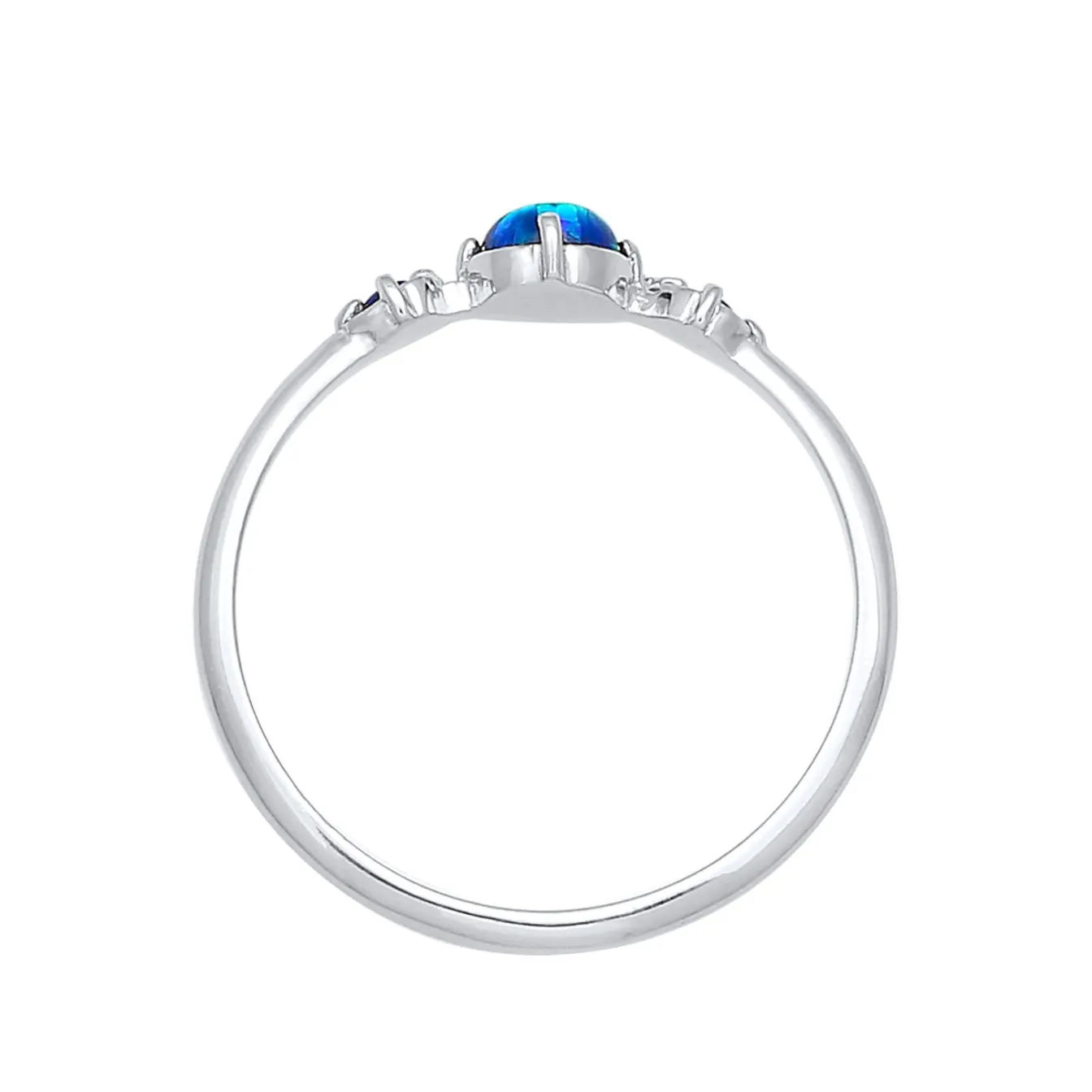 Elli "Ring | Opal ( Weiß )< Silber|Roségold