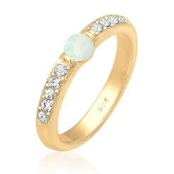 Elli "Ring | Opal ( Weiß )< Roségold|Ringe