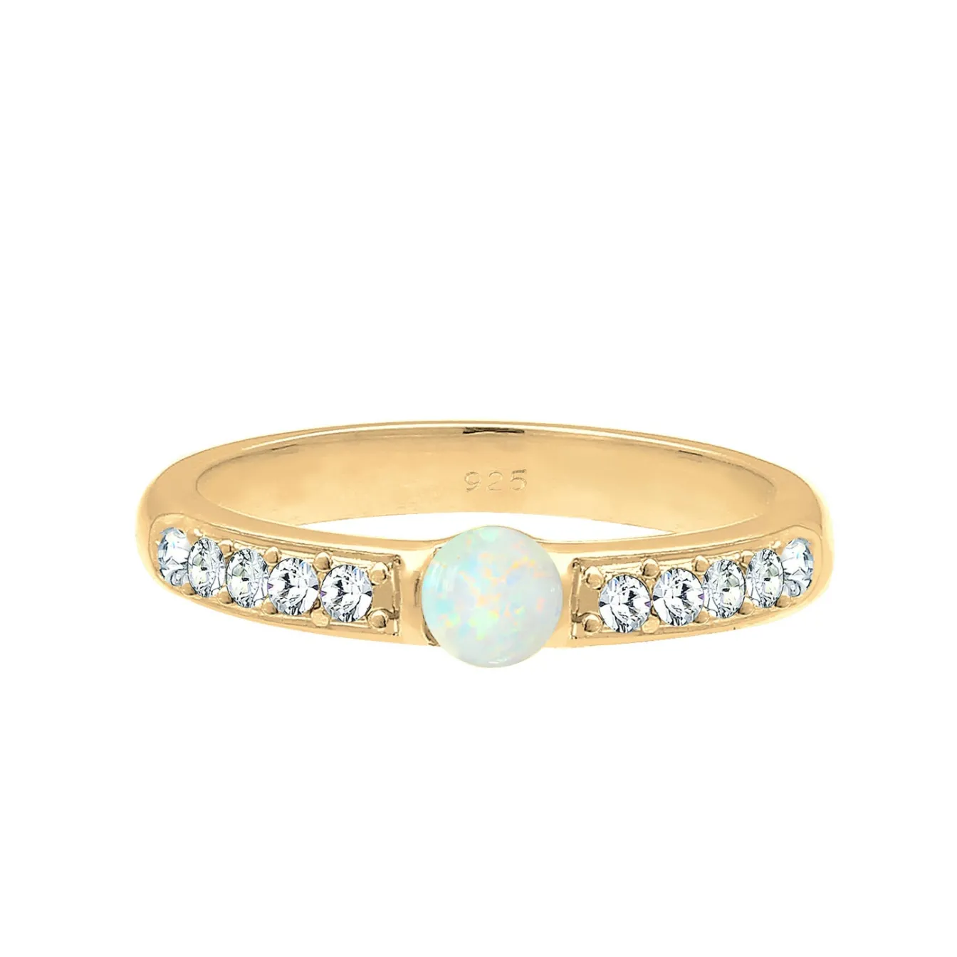 Elli "Ring | Opal ( Weiß )< Roségold|Ringe