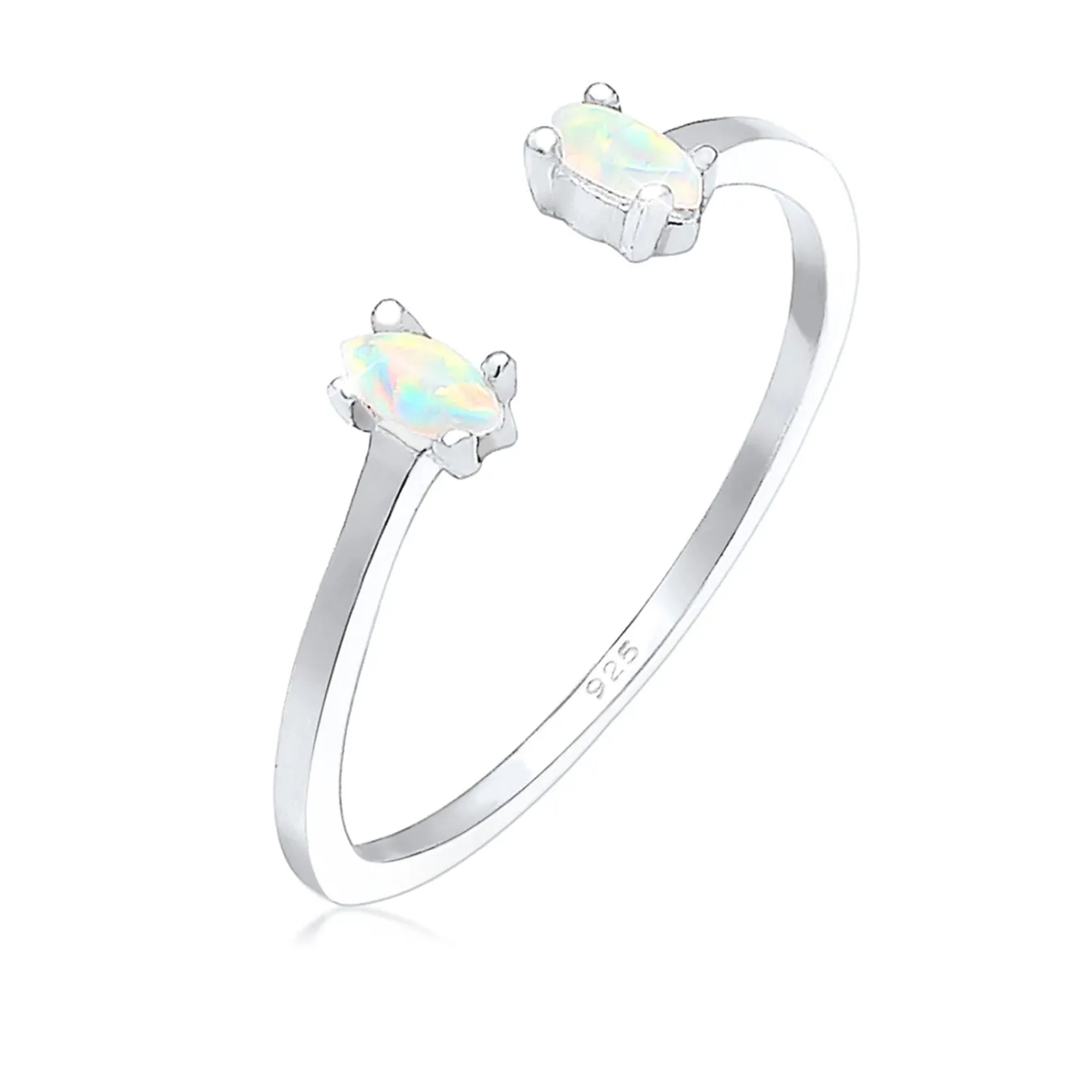 Elli "Ring | Opal ( Weiß )< Roségold|Ringe
