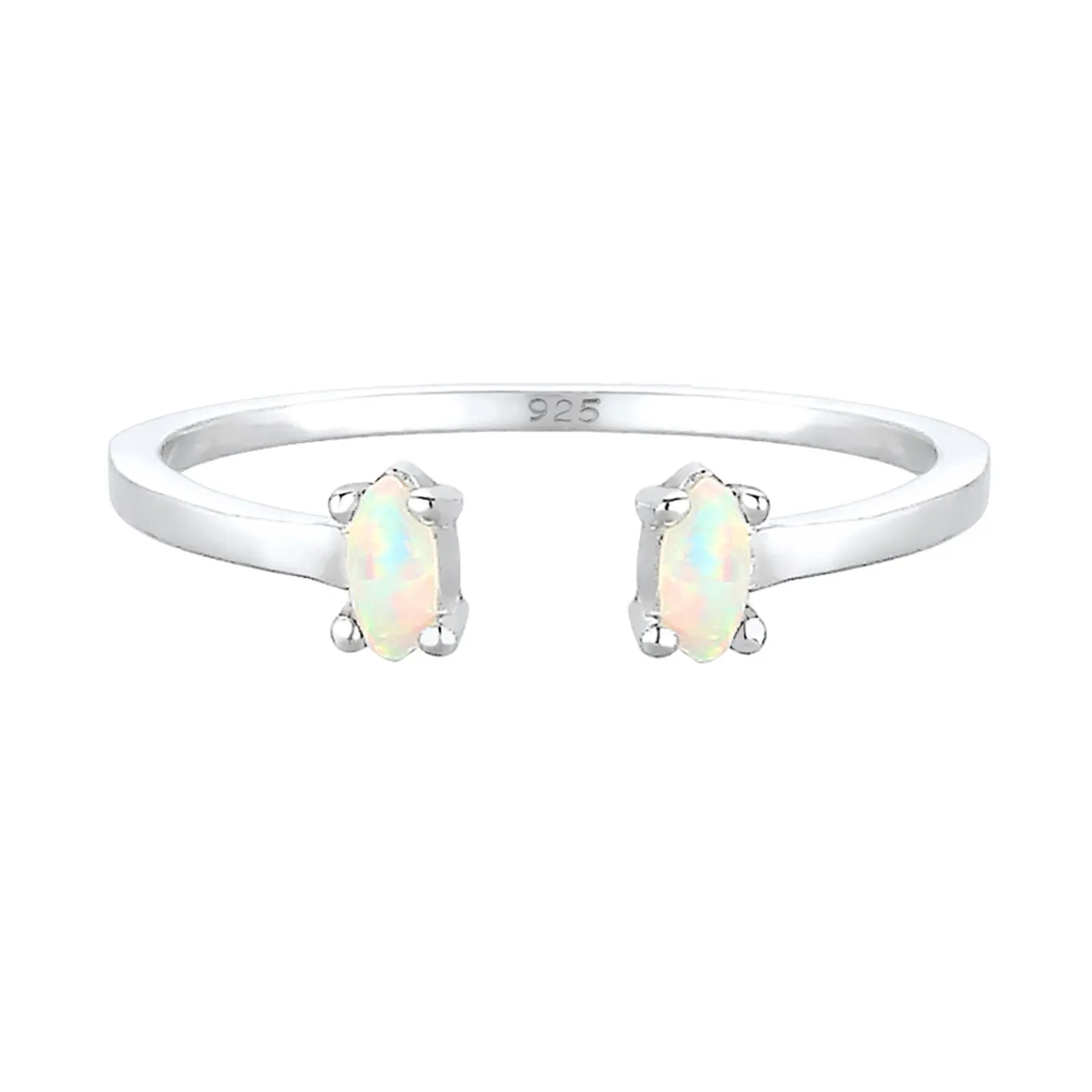 Elli "Ring | Opal ( Weiß )< Roségold|Ringe