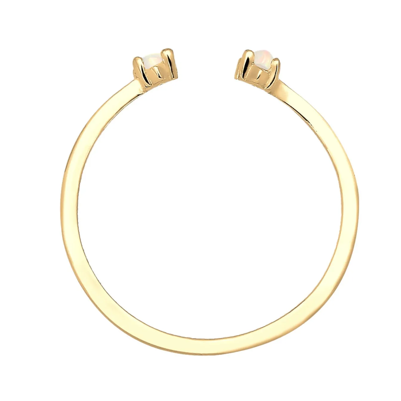 Elli "Ring | Opal ( Weiß )< Roségold|Ringe