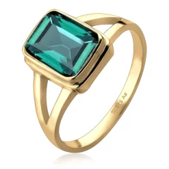 Elli "Ring | Quarz ( Grün )< Ringe|Silber