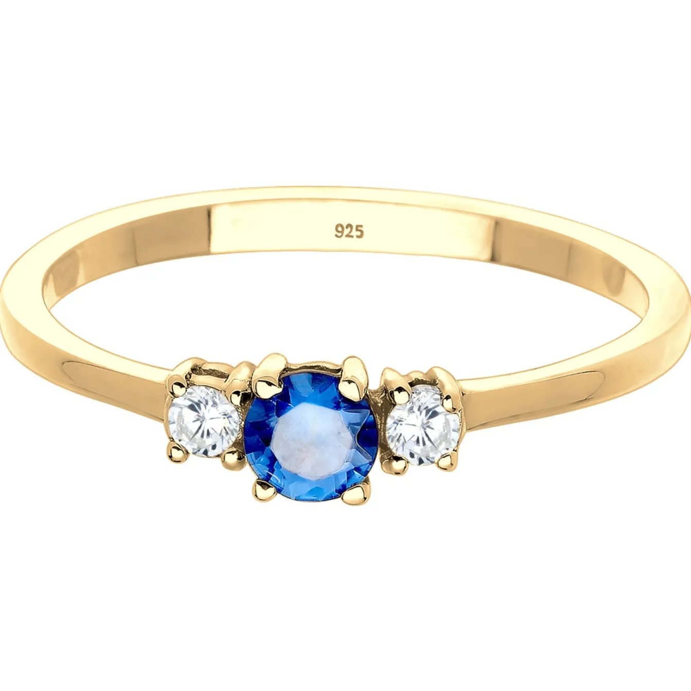 Elli "Ring | Saphir ( Blau )< Ringe|Vergoldet