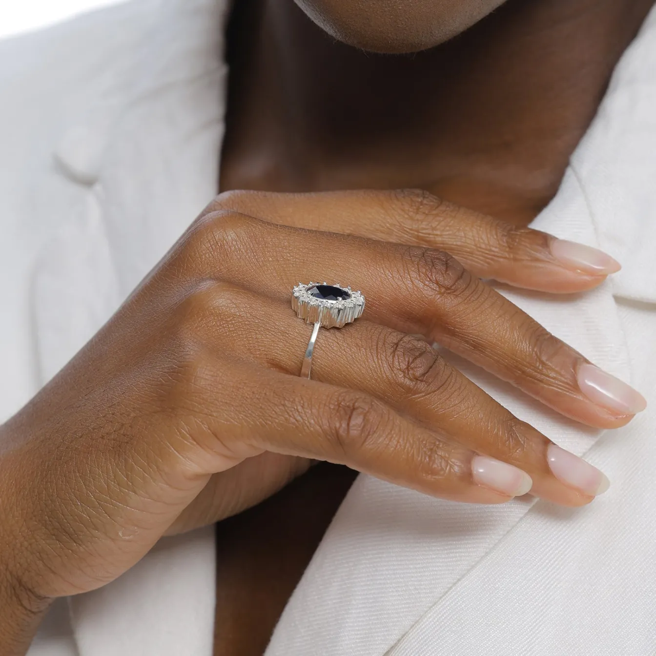 Elli "Ring | Saphir ( Blau )< Ringe|Vergoldet