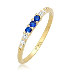 Elli "Ring | Saphir ( Blau )< Vergoldet|Ringe