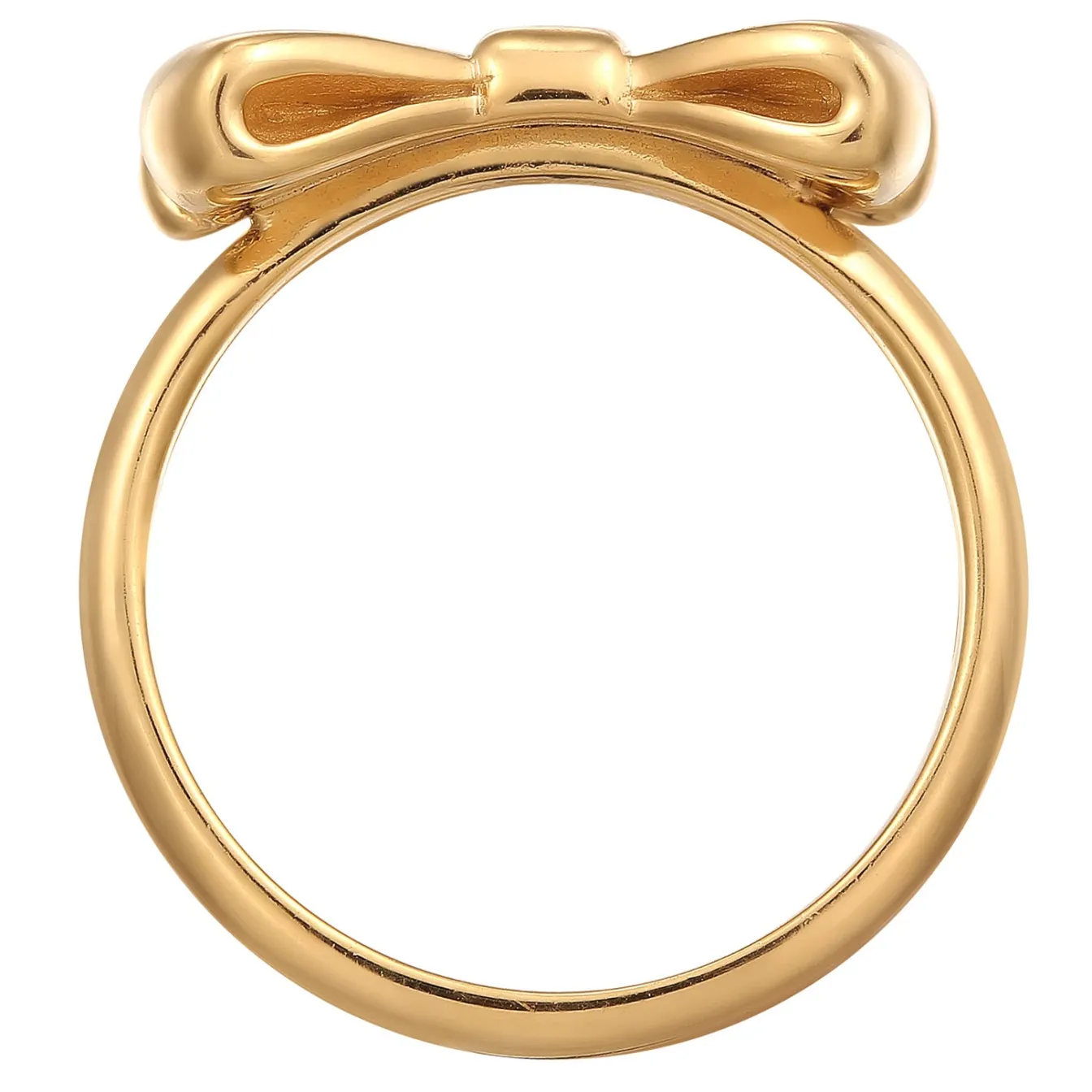 Elli "Ring | Schleife< Vergoldet|Symbol-schmuck