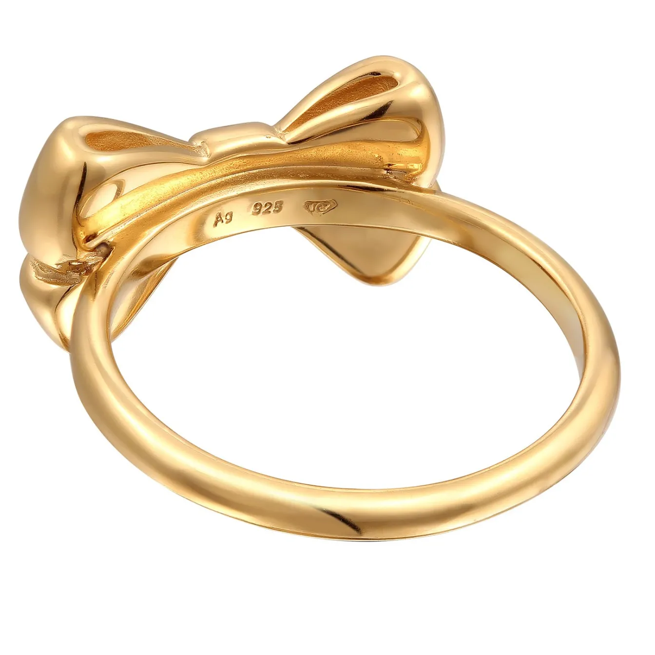 Elli "Ring | Schleife< Vergoldet|Symbol-schmuck