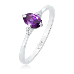 Elli "Ring | Zirkonia ( Violett )< Ringe|Silber