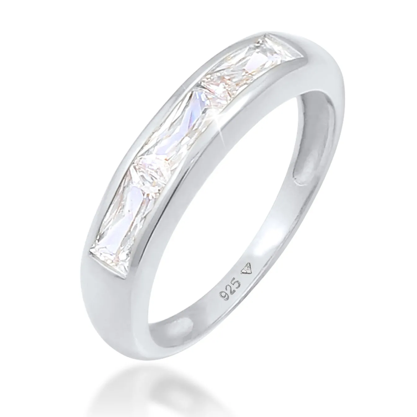 Elli "Ring | Zirkonia ( Weiß )< Ringe|Silber
