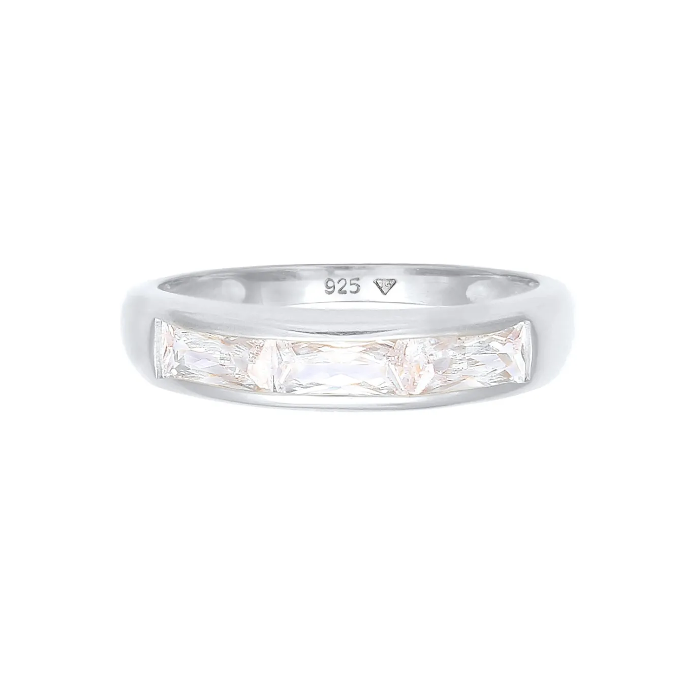 Elli "Ring | Zirkonia ( Weiß )< Ringe|Silber