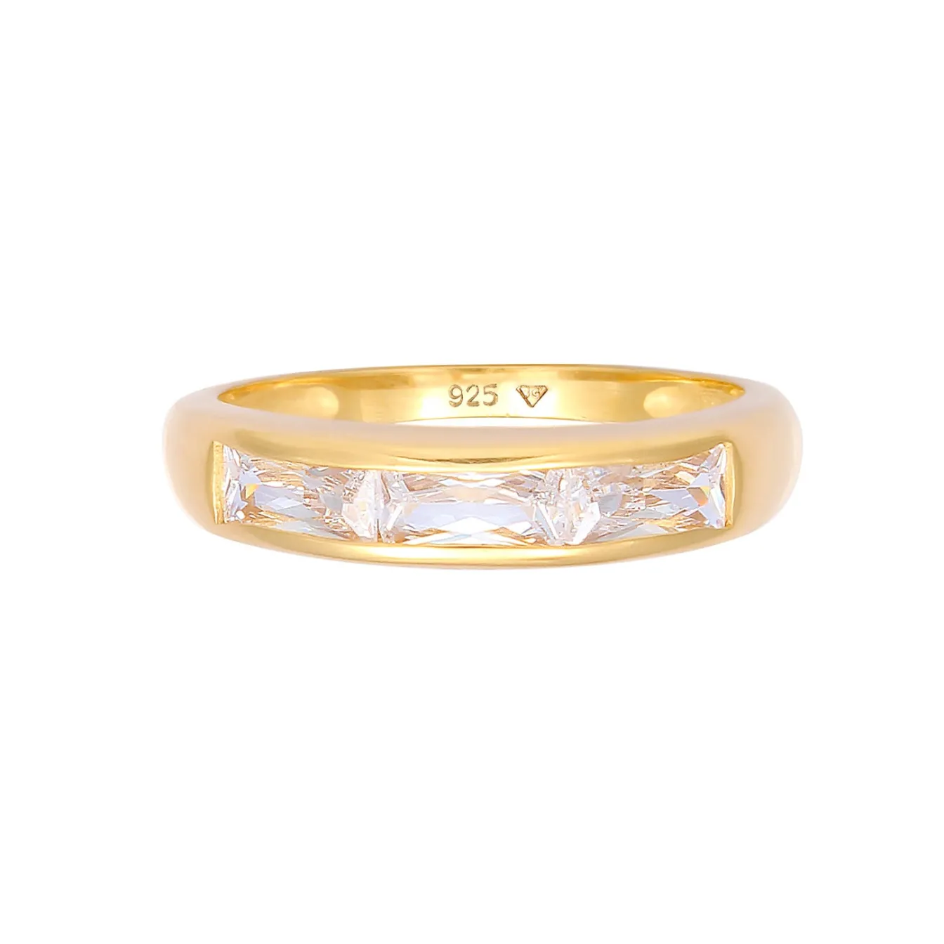 Elli "Ring | Zirkonia ( Weiß )< Ringe|Silber