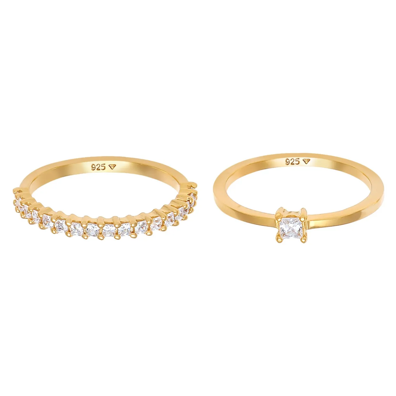 Elli "Ring | Zirkonia ( Weiß )< Ringe|Silber