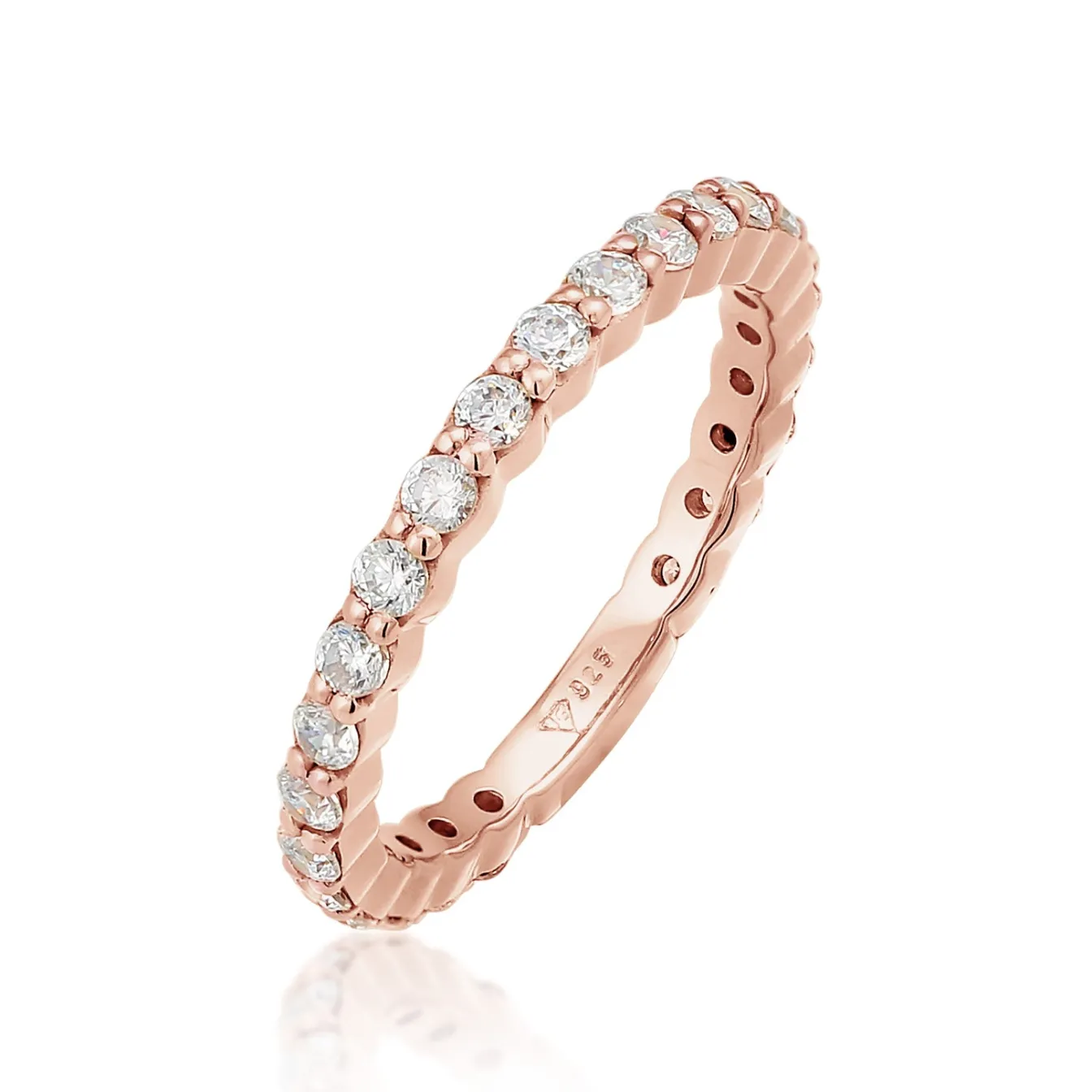 Elli "Ring | Zirkonia ( Weiß )< Roségold|Ringe