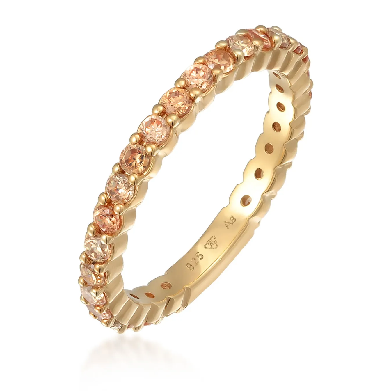 Elli "Ring | Zirkonia ( Weiß )< Roségold|Ringe