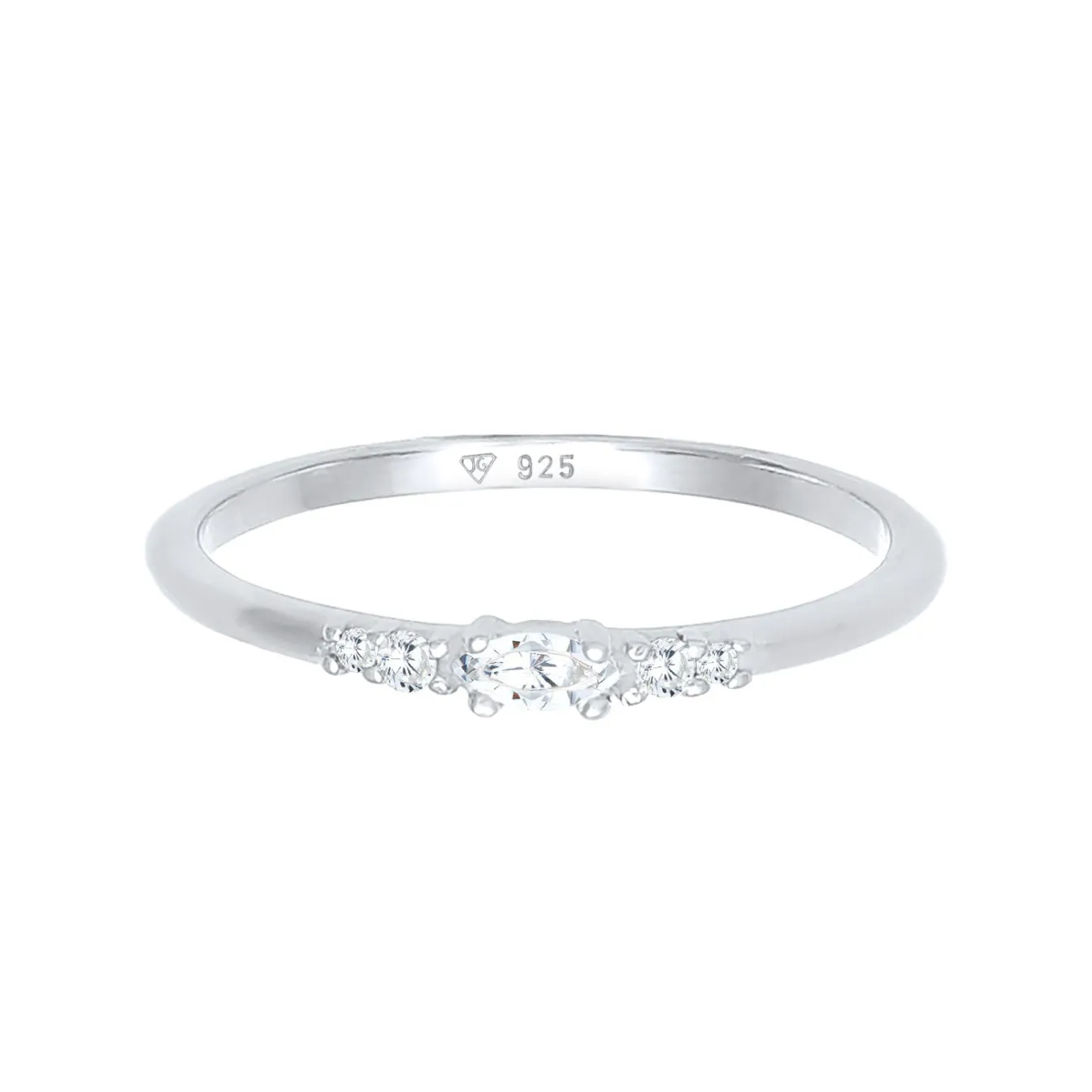 Elli "Ring | Zirkonia ( Weiß )< Roségold|Ringe