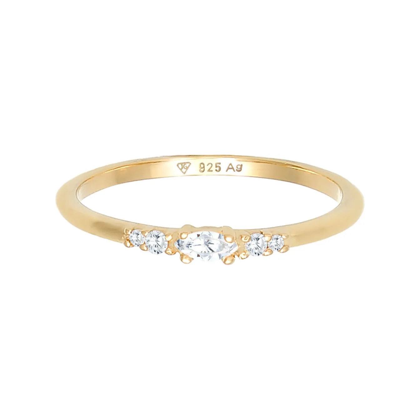 Elli "Ring | Zirkonia ( Weiß )< Roségold|Ringe