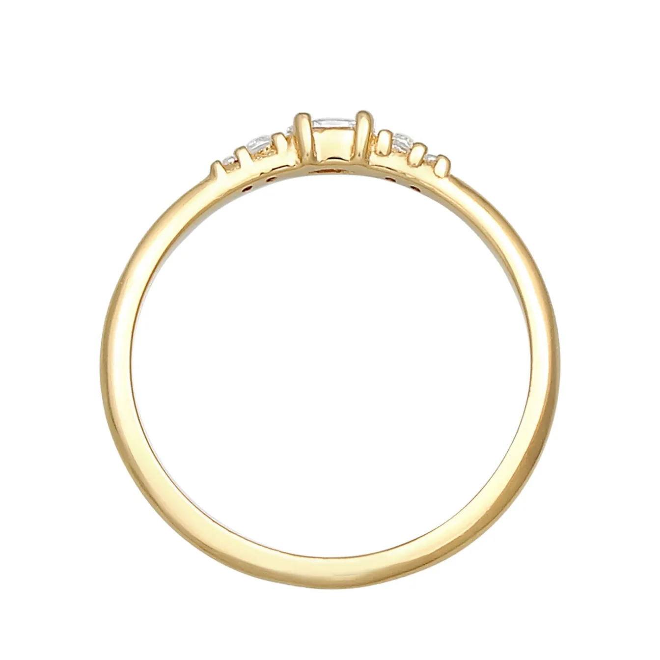 Elli "Ring | Zirkonia ( Weiß )< Roségold|Ringe