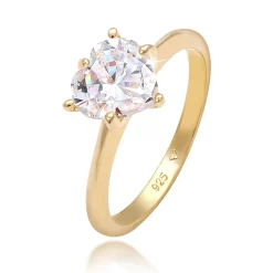 Elli "Ring | Zirkonia (Weiß)< Roségold|Ringe