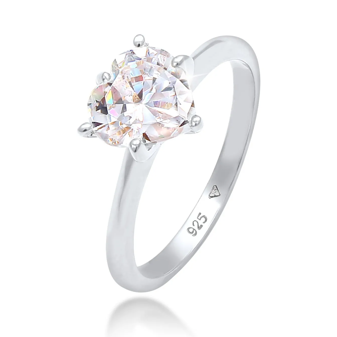 Elli "Ring | Zirkonia (Weiß)< Roségold|Ringe