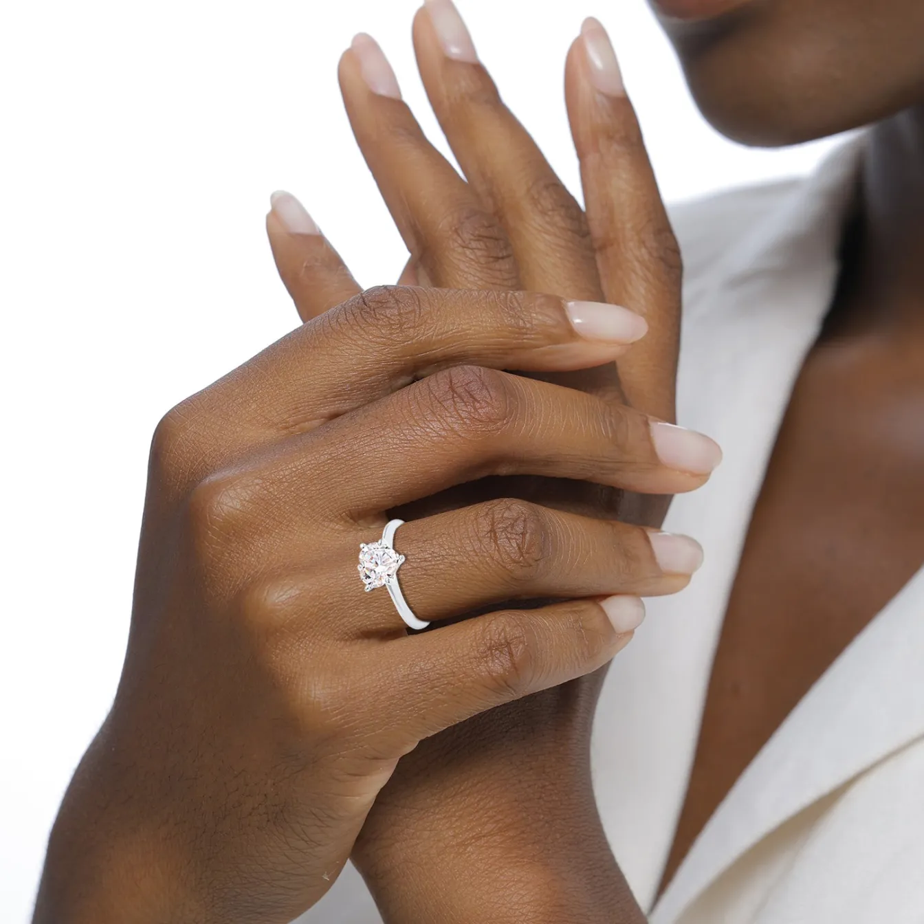 Elli "Ring | Zirkonia (Weiß)< Roségold|Ringe