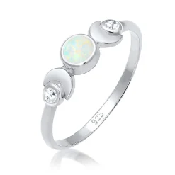 Elli "Ring Astro | Opal ( Weiß )< Symbol-schmuck|Ringe