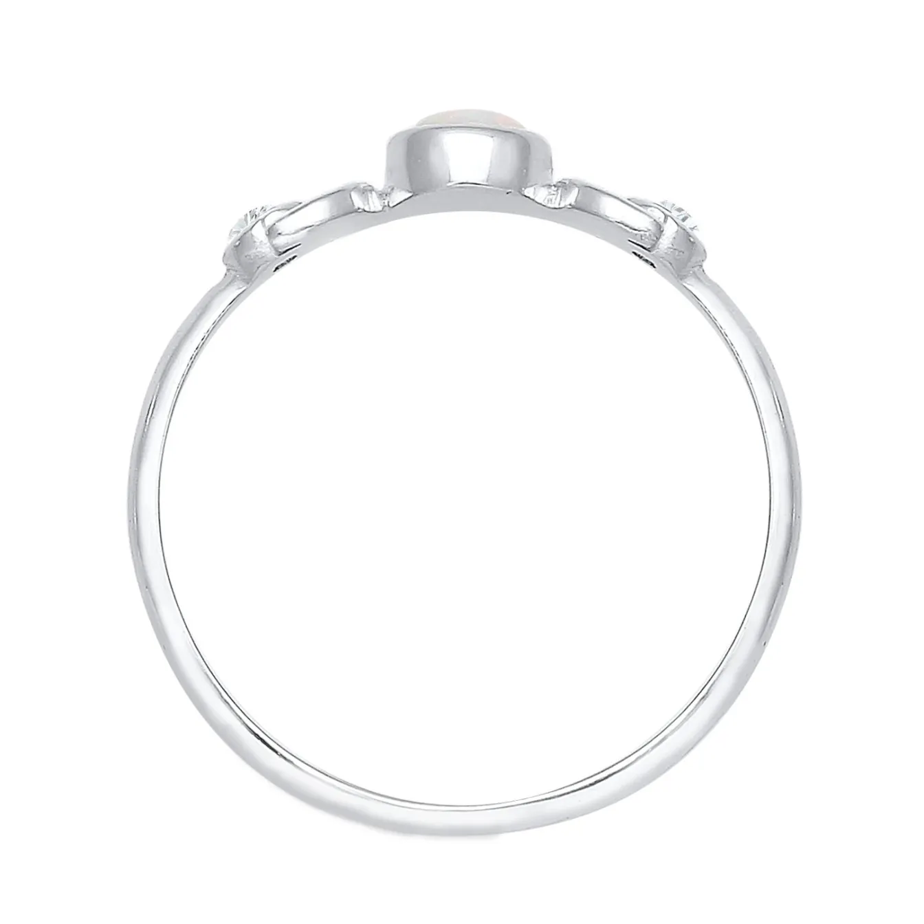 Elli "Ring Astro | Opal ( Weiß )< Symbol-schmuck|Ringe