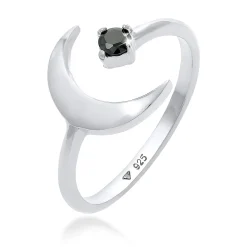 Elli "Ring Astro | Zirkonia ( Schwarz )< Symbol-schmuck|Ringe